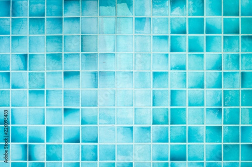 Blue tiles from a pool wall