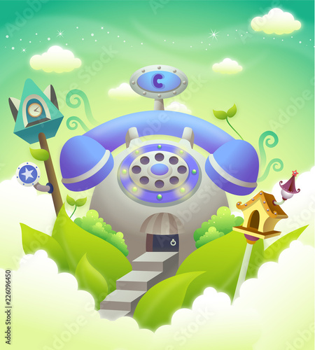 House in a telephone shape