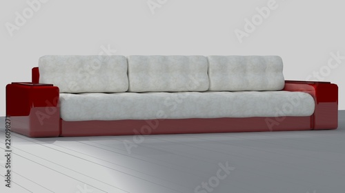 ferrari sofa. red/white