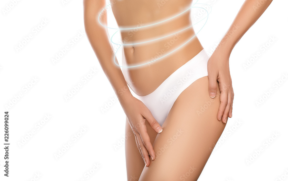 perfect slim body and lifting lines around them. Lifting effect skin without stretch marks