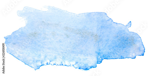 blue watercolor stain