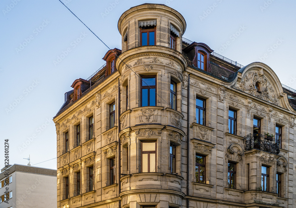 Fototapeta premium Renovated historical building 
