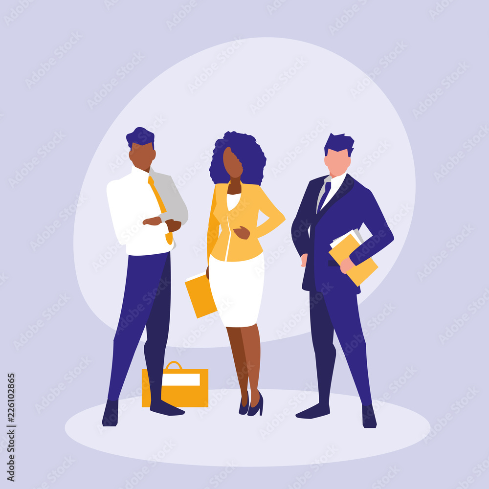 business people elegant avatar character business people elegant avatar character