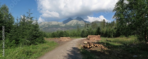 Velka Svistovka mountain in Tatra mountains in Slovakia photo