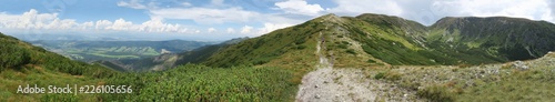 ridge of Brestova in Rohace - the western part of Tatry mountains in Slovakia