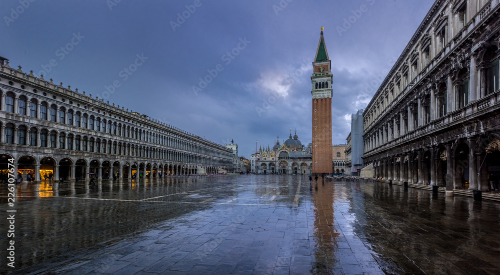 Piazza San Marco on a rainy Day