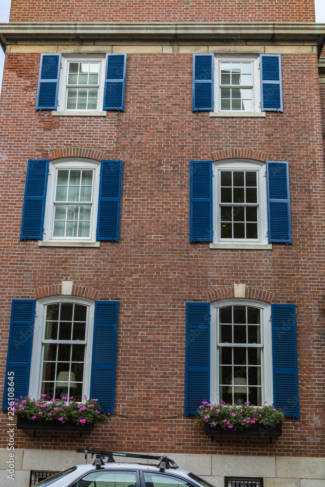 Apartment building in Boston, Massachusetts Apartment building in Boston, Massachusetts