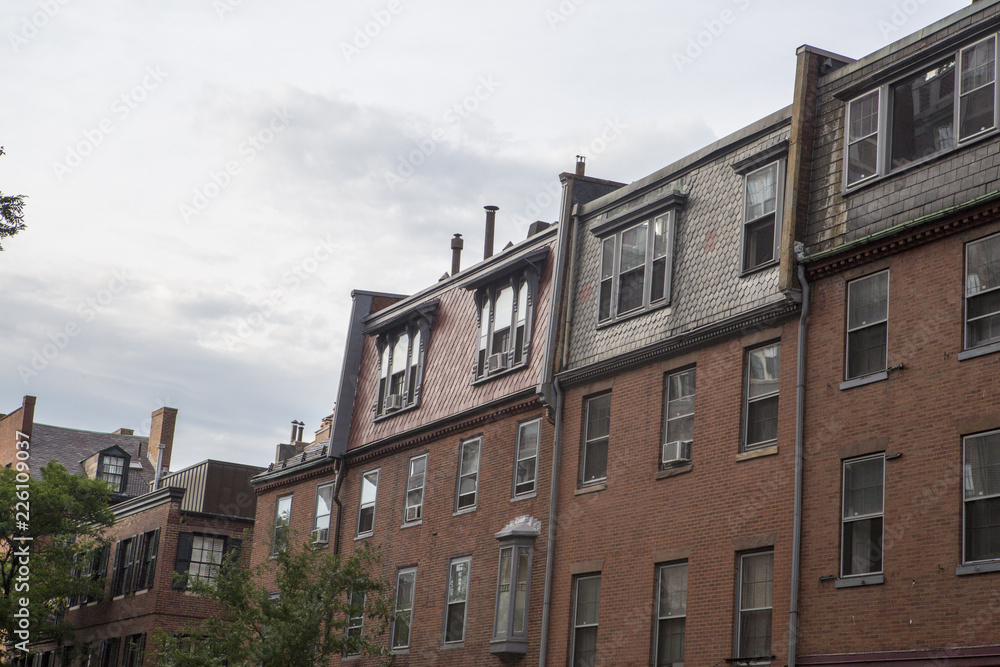 Apartment building in Boston, Massachusetts Apartment building in Boston, Massachusetts