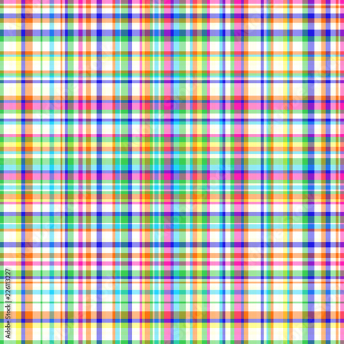 Seamless checkered pattern. Abstract geometric wallpaper of the surface. Striped multicolored background. Bright texture. Print for banners, flyers, shirts and textiles. Doodle for design and busines