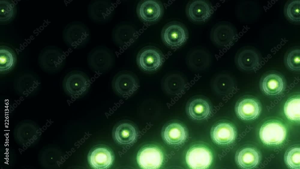 Animation of flashing light bulbs on led wall or projectors for stage lights. Animation of seamless loop. Animation of flashing light bulbs on led wall or projectors for stage lights. Animation of seamless loop.