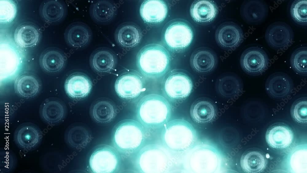 Animation of flashing light bulbs on led wall or projectors for stage lights. Animation of seamless loop. Animation of flashing light bulbs on led wall or projectors for stage lights. Animation of seamless loop.