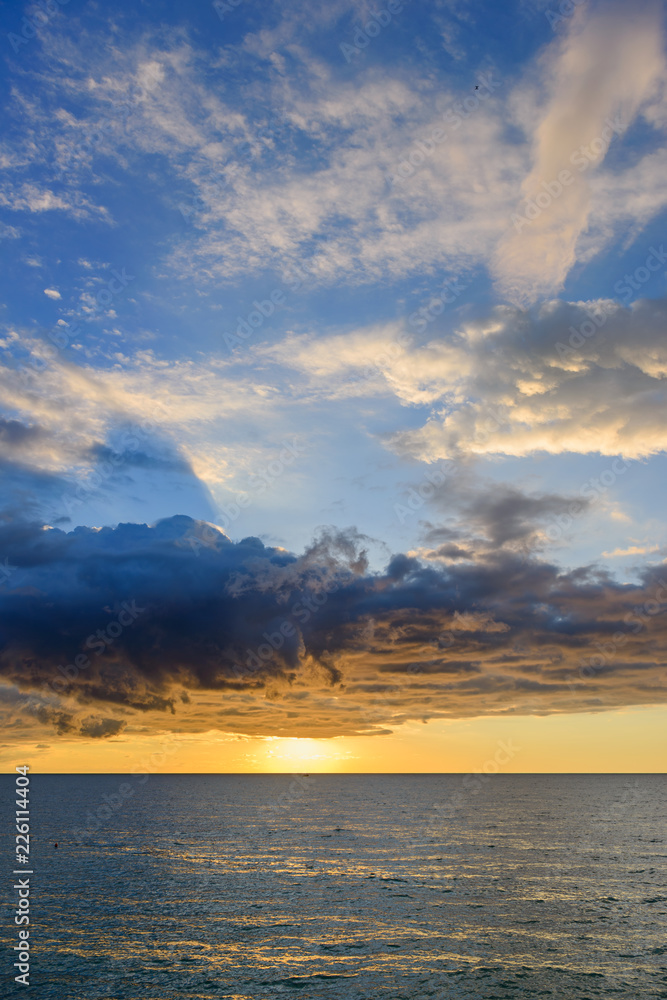 Fototapeta premium Vivid sunset over the Black Sea