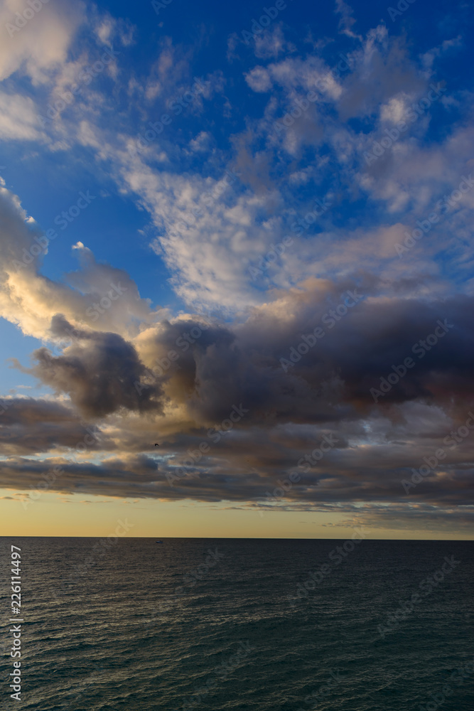 Vivid sunset over the Black Sea