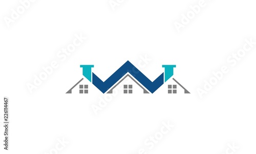 letter W house