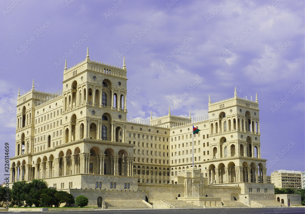 Baku Government House Side View