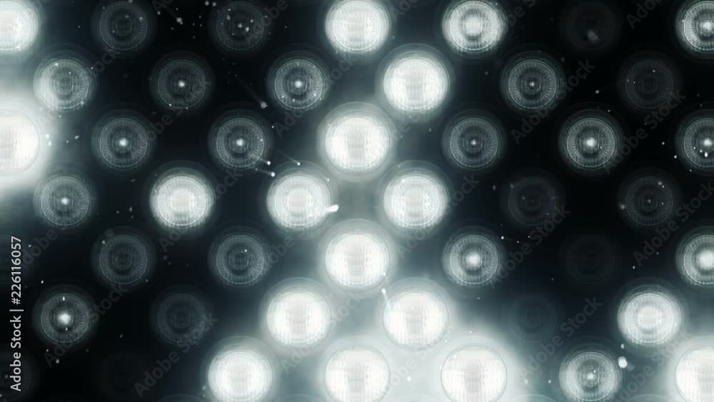 Animation of flashing light bulbs on led wall or projectors for stage lights. Animation of seamless loop. Animation of flashing light bulbs on led wall or projectors for stage lights. Animation of seamless loop.