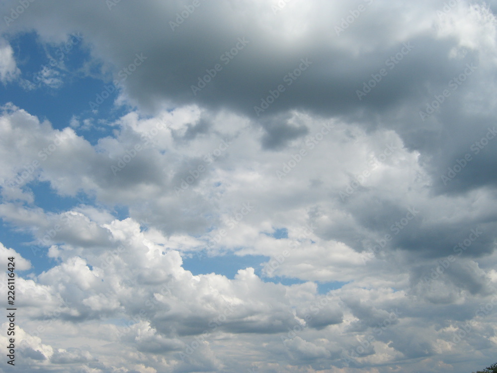 Obraz premium blue sky with white clouds