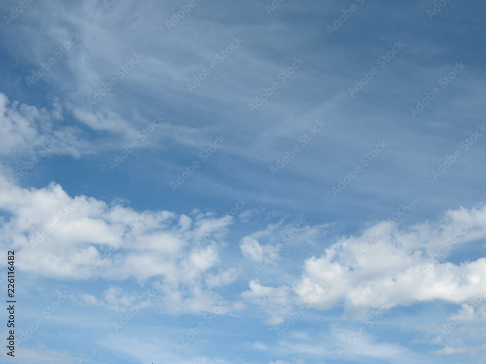 blue sky with clouds