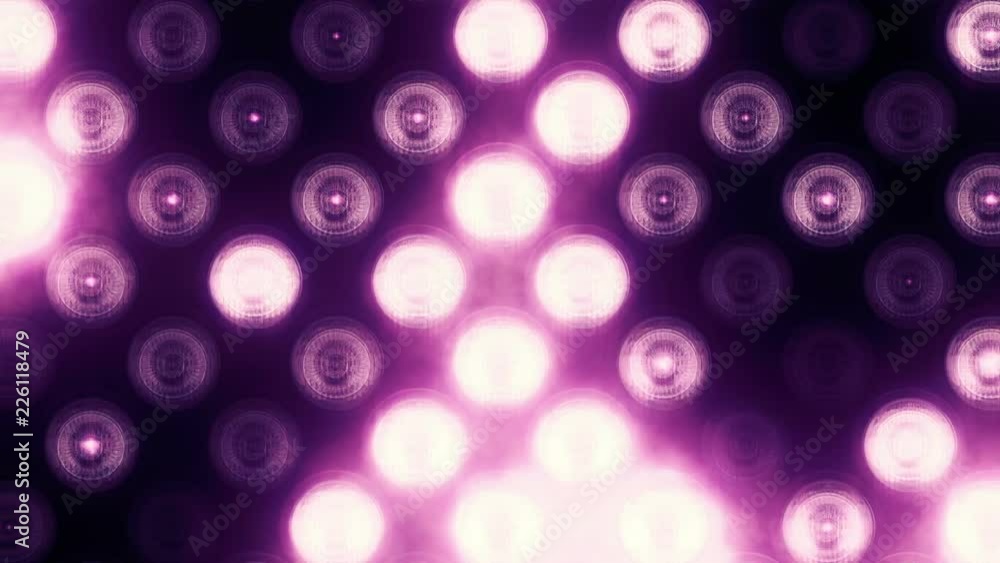 Animation of flashing light bulbs on led wall or projectors for stage lights. Animation of seamless loop. Animation of flashing light bulbs on led wall or projectors for stage lights. Animation of seamless loop.