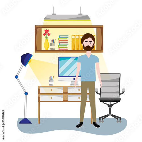 People at office