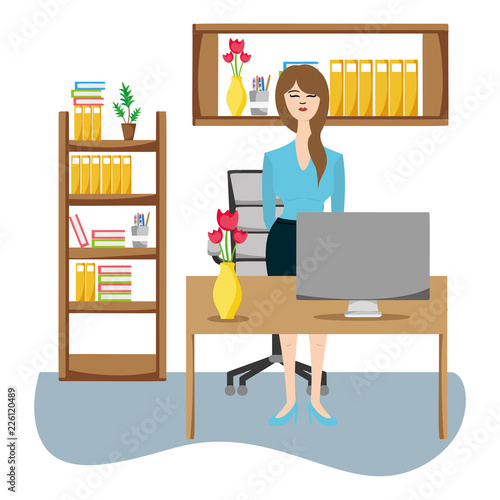 People at office