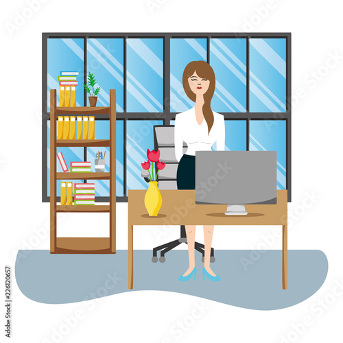 People at office