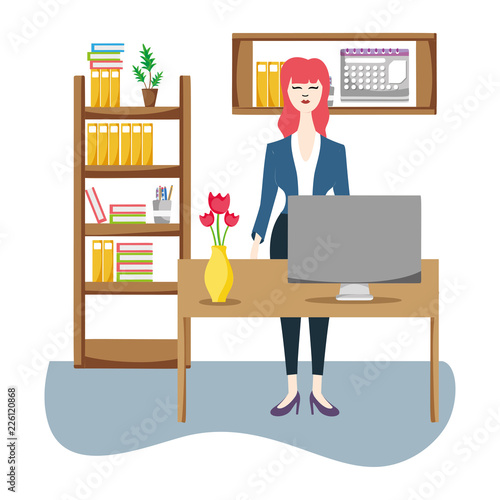 People at office