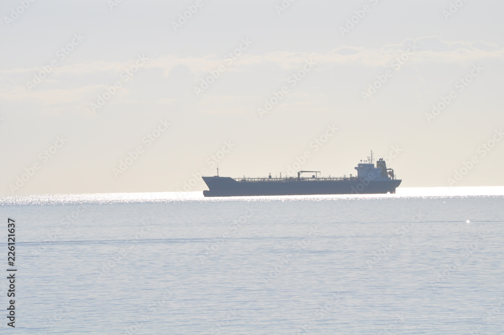 The cargo ship transportation The cargo ship transportation