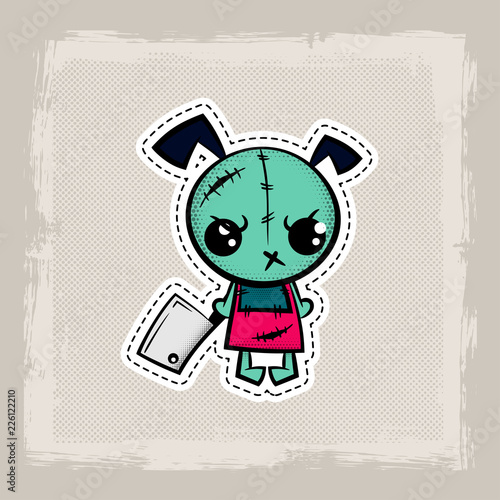 Halloween stitch dog zombie puppy voodoo doll