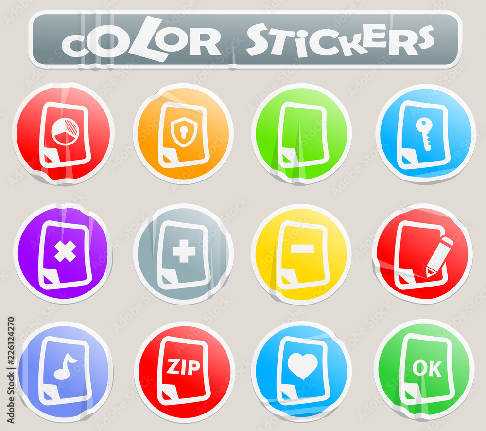Document color stickers Document color stickers