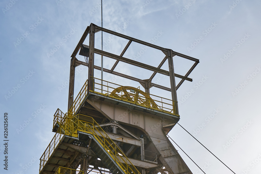 Detail Of An Iron Mine Tower Ferris Wheel Aumetz France Detail Of An Iron Mine Tower Ferris Wheel Aumetz France