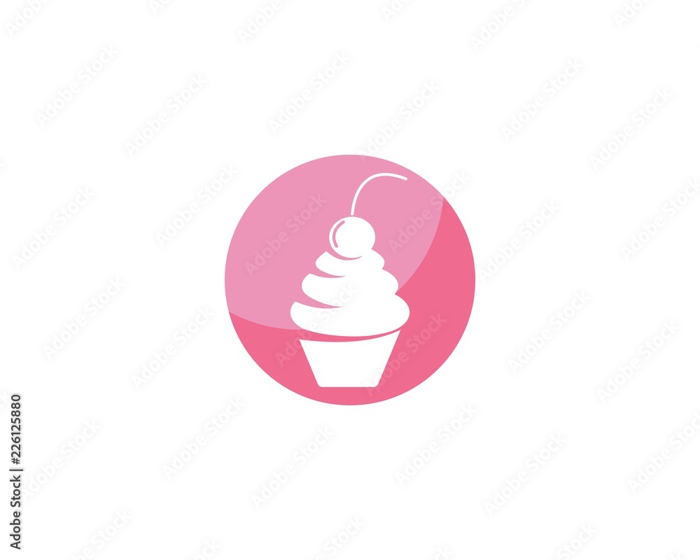 Obraz premium Cake logo vector