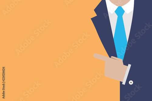 Flat design business vector illustration concept. Business ad for website and promotion banners. empty social media copy space text for your own texts Template art esp isolated promoting Service