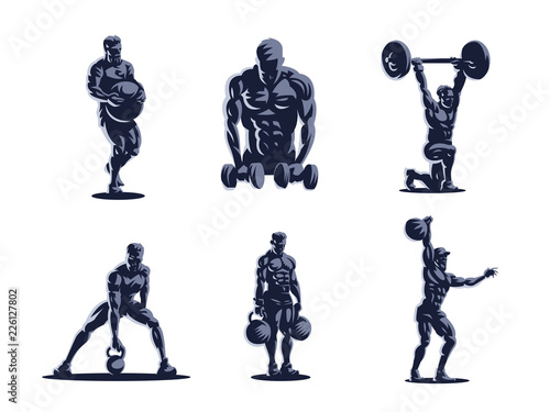 Sport. Sporty and athletic man.