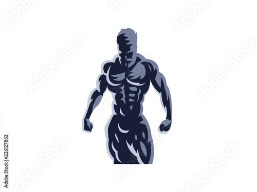 Sport. Sporty and athletic man.