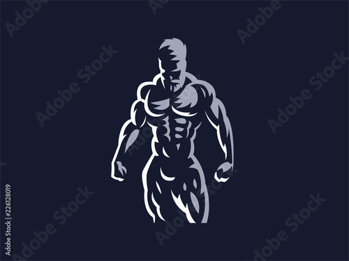 Sport. Sporty and athletic man.