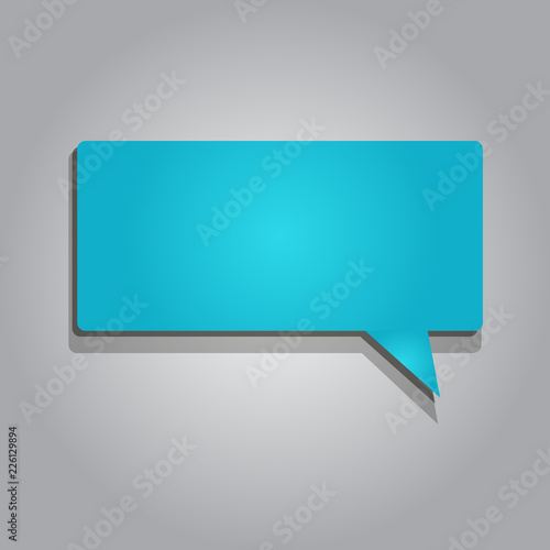 Flat design business Vector Illustration concept template copy space text for Ad website esp isolated 3d isometric. Rectangular shape Solid color Halftone Blank Speech Bubble with Shadow