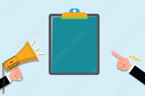 Flat design business vector illustration concept. Business ad for website and promotion banners empty social media copy space text for your own texts. Template art esp isolated.