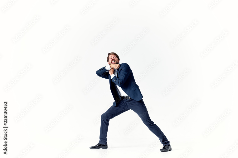 business man on an isolated background