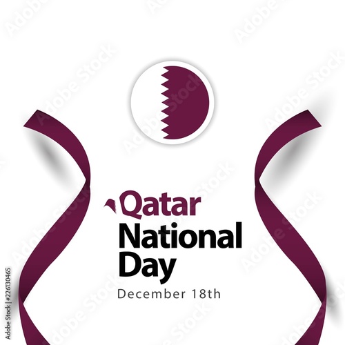 Qatar National Day Vector Template Design Illustration