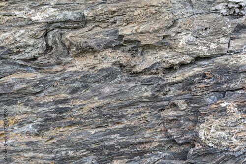 Fieldstone wall section