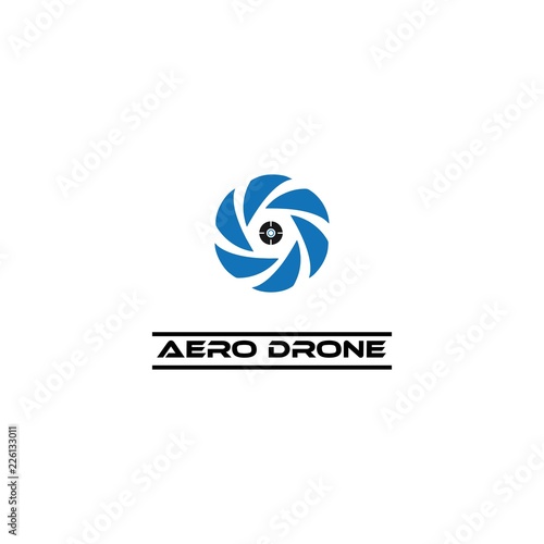 aero drone logo template