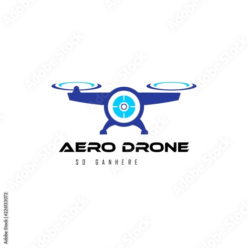 aero drone logo template