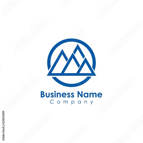 mountain logo template photo