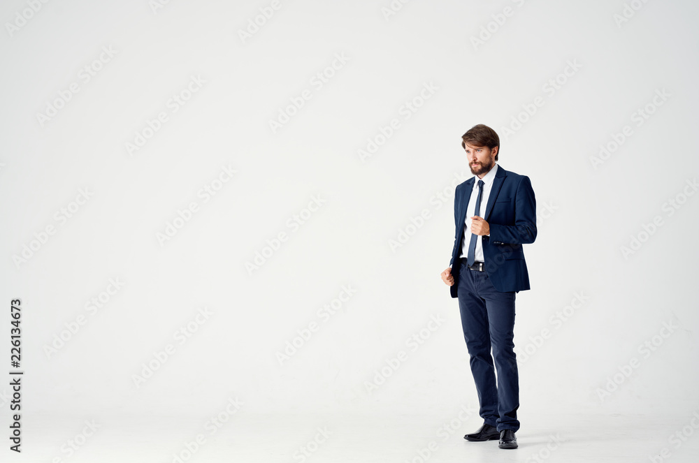 business man in suit on an isolated background business man in suit on an isolated background