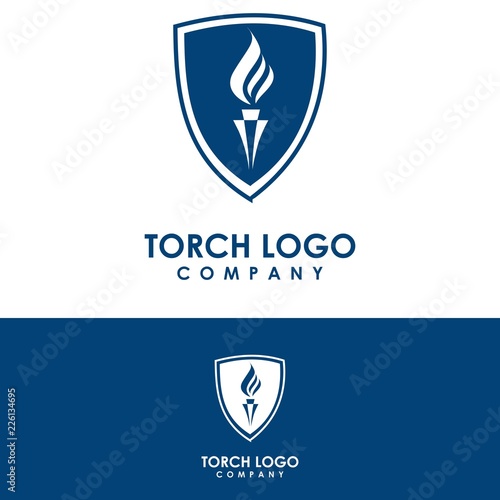 torch logo template