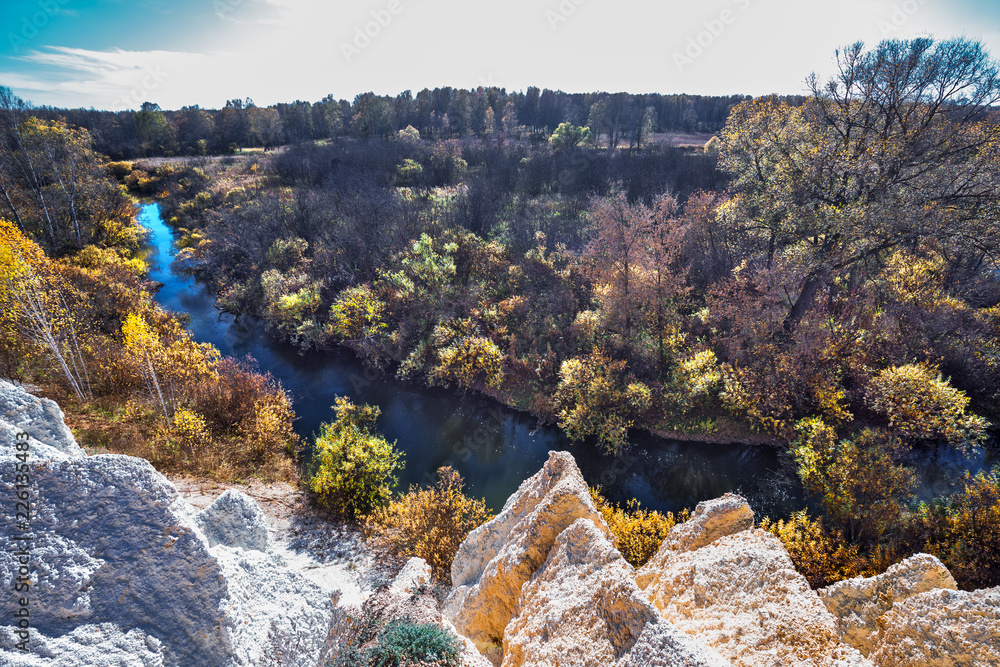 Obraz premium Autumn landscape. Novosibirsk region, Western Siberia, Russia