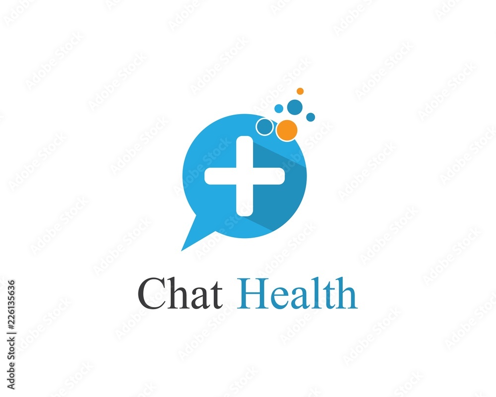 Chat health logo illustration Chat health logo illustration