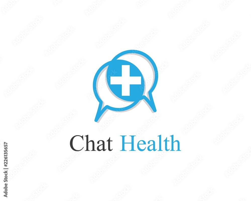 Chat health logo illustration