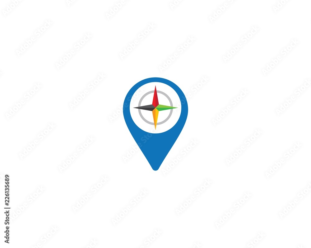 Location point logo illustration Location point logo illustration